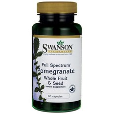 Swanson 斯旺森 斯旺森全譜石榴全果與種子膠囊, 60入, 1個, 60顆