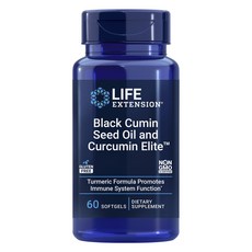 LIFE EXTENSION 黑孜然籽油和薑黃素膠囊, 1罐, 60顆