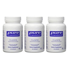 Pure Encapsulations 左旋離胺酸膠囊, 90顆, 3罐
