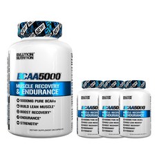 EVLUTIONNUTRITION BCAA胺基酸膠囊 5000mg, 240顆, 4罐