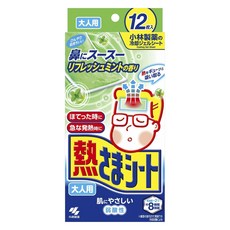 KOBAYASHI 小林製藥 成人退熱貼 薄荷款 12片入, 1個