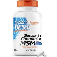 Doctor's BEST 葡萄糖胺軟骨素MSM植物膠囊, 240顆, 1罐