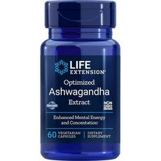 LIFE EXTENSION 優質南非醉茄萃取素食膠囊, 60顆, 1罐