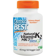 Doctor's BEST 維他命K2 MK-7 素食膠囊, 60顆, 1罐