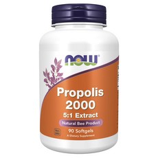 NOW Foods 蜂膠2000軟膠囊, 90顆, 1罐