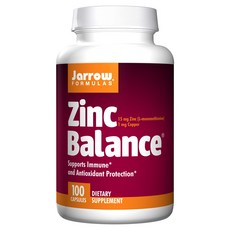 Jarrow FORMULAS 賈羅公式 鋅平衡膠囊 15mg, 100顆, 1罐