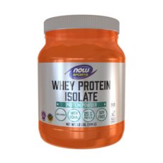 NOW Foods 分離乳清蛋白粉 無調味, 544g, 1罐