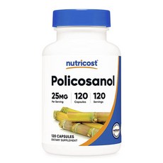 nutricost 甘蔗原素膠囊 25mg, 120顆, 1罐