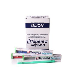 일본 라이온사 Super Tapered Regular-H칫솔 10개1세트, 1개, 10개입