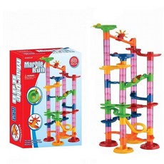 해외직구 105PCS DIY 건설 마블 레이스 미즈볼 트랙 아기 교육용 장난감의 어린이 선물, 678-5
