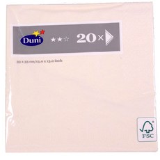 Duni 家用餐巾紙 33*33cm, 奶油, 20件, 1個