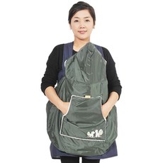 뽀뜨로 포근베베 망토 워머, 카키