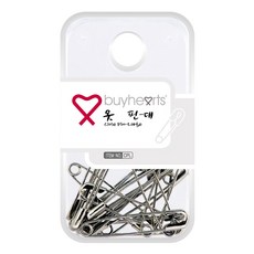 buyhearts 銀色別針, 1個