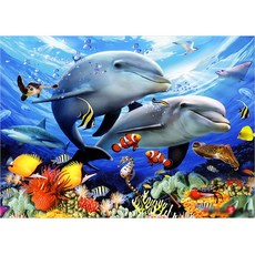 퍼즐라이프 직소퍼즐 PL285, 150피스, 돌고래의사랑, 1개