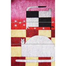 고양이무늬벽지