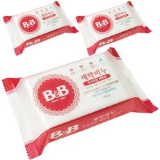 비앤비 유아의류용 세탁비누 아카시아향, 200g, 3개