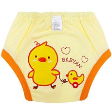베이비앙 아동용 3중 방수처리 배변훈련팬티, 병아리옐로우, 1개