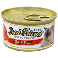 굿프렌드 고양이캔 생선, 참치 & 닭고기, 1개