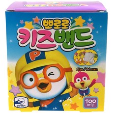 중외 뽀로로 밴드 주사용 원형 100매입, 100개입, 3개