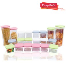 실리콘뚜껑 밀폐용기 20종세트(500ml 6개 700ml 6개 1200ml 4개 1700ml 2개 2000ml 2개), 가능, 1개