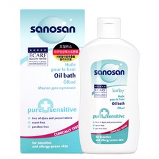 사노산 베이비 퓨어 센서티브 오일바스, 200ml, 1개