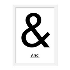 THINK_US 刻字框架1號牆壁衣架框架, 白色的