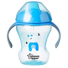 토미티피 스파우트 빨대컵 230ml, 블루, 1개