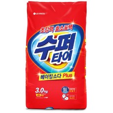 수퍼타이 베이킹소다 플러스 분말세제 리필, 3kg, 1개
