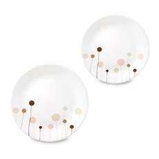 코렐 꽃솜 원형접시 소 2p + 중 1p, 1세트, 원형소접시2p + 원형중접시1p, 혼합색상