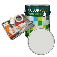 노루페인트 컬러플러스 페인트 4L + 도구세트, 1세트, 크림화이트