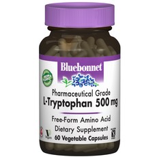 블루보넷 L-트립토판 500mg 베지터블 캡슐 비건 글루텐 프리, 60개입, 1개, 60정