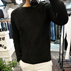 초코클래식 남성용 데일리 타임 긴팔 니트