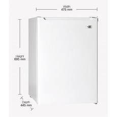 하이얼 미니 76L 1도어 냉장고, 화이트, HRT78MDW