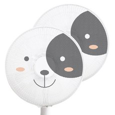 더자리 프리미엄 선풍기 안전망 2p, 강아지, 2개