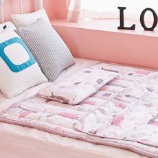 롤베이비 풍기인견 3D 메쉬베개, 핑크 포레스트