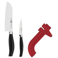 헹켈 5스타 아시아형식도 + 과도 + 칼갈이 세트 HK30144-32590, 1세트, 아시아형식도 + 과도 + 칼갈이 레드