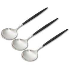 큐티폴 고아 디저트 스푼, 블랙, 3개