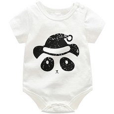 맘스케어 신생아용 페이스 반팔 바디수트