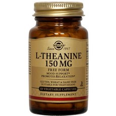 솔가 L-테아닌 프리폼 150mg 베지터블 캡슐 글루텐 프리, 60개입, 1개, 60정