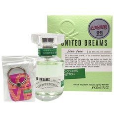 베네통 라이브 프리 EDT 30ml 여성향수세트, 1세트