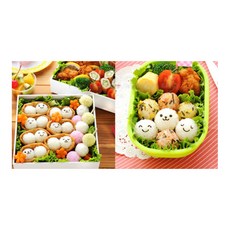 이홈베이킹 미니주먹밥틀 + 펀치 세트, 혼합색상, 1세트