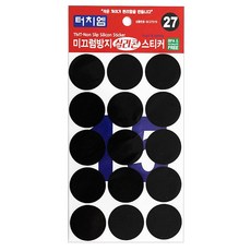 터치엠 미끄럼방지 실리콘 스티커 15p, 1개, 블랙