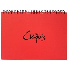 Art SQUARE 繪製 Croquis 頂部彈簧精裝素描本, A4, 1個
