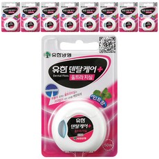 유한덴탈케어 플러스 울트라 치실 민트향 50 m, 1개입, 9개
