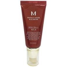 미샤 M 퍼펙트 커버 비비 크림 SPF42 PA+++, 21호 화사한베이지, 1개