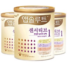 앱솔루트 센서티브 분유 1단계, 450g, 3개