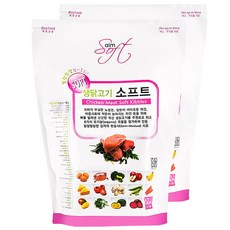 에임소프트 생닭고기 소프트 홀리스틱, 닭, 1.2kg, 2개