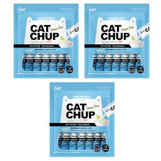 캣찹 오리지널 헤어볼 고양이파우치 참치, 참치맛, 3개