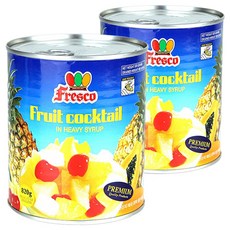 Fresco 후르츠 칵테일 통조림, 820g, 2개