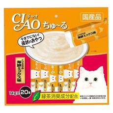 이나바 챠오츄르 고양이간식 닭 SC-128, 닭가슴살 + 해산물믹스 혼합맛, 20개입
